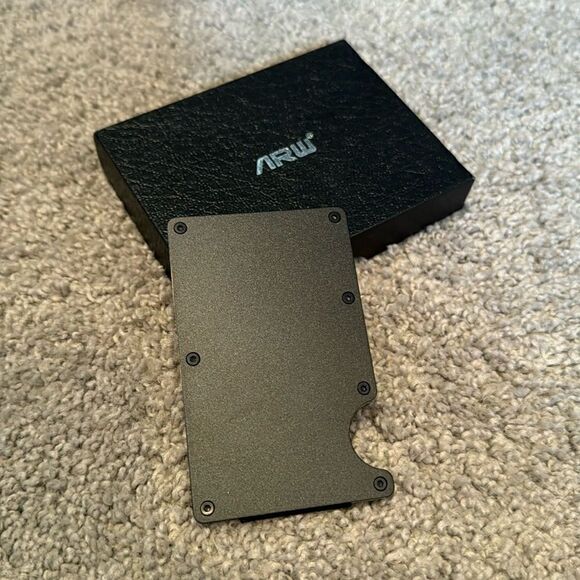 Men’s Black Compact Wallet - RFID blocking NEW - Picture 4 of 7